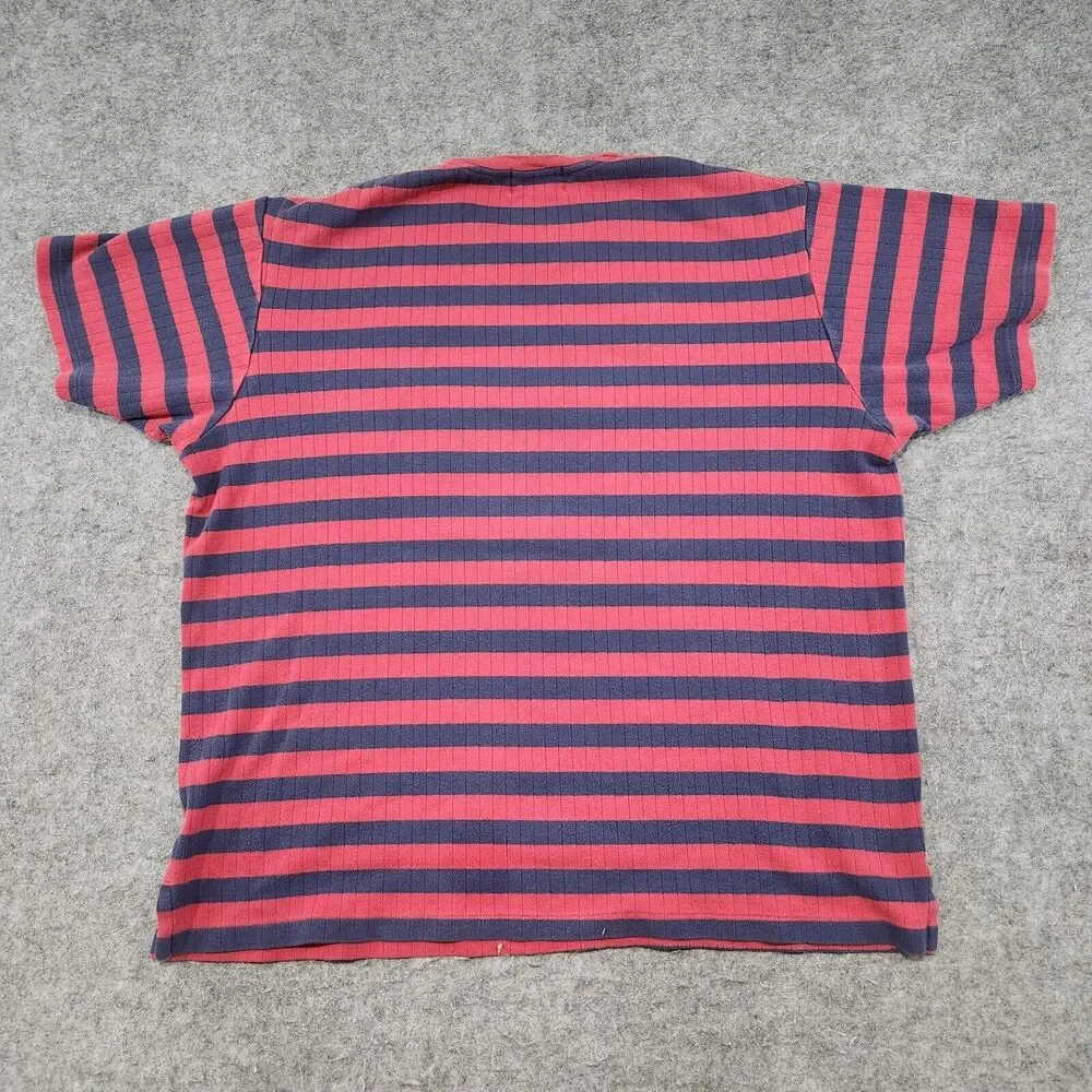 VTG Polo Country Ralph Lauren Mens XL 100% Cotton Stripe Knit T Shirt Sweater‎